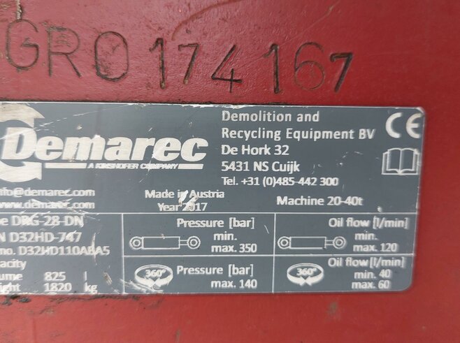 Demarec Abbruch- und Sortiergreifer DRG28