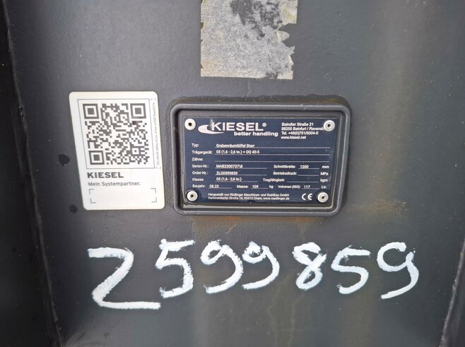 Rädlinger Grabenräumlöffel Starr 1200mm KGL03S-1200