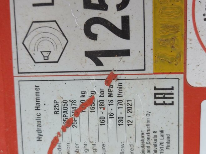 Rammer Hydraulikhammer R25P
