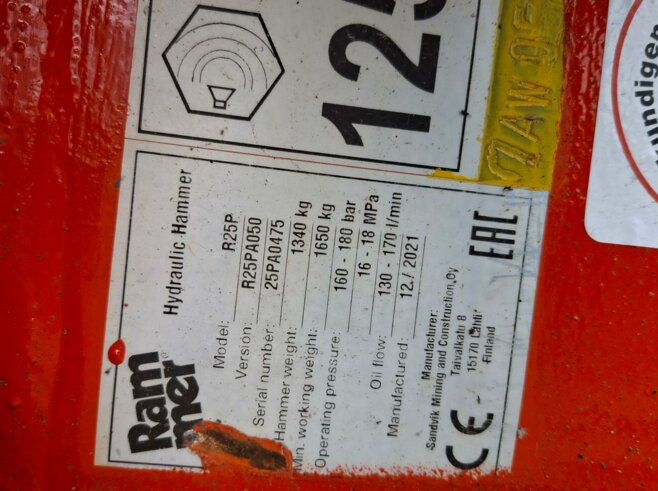 Rammer Hydraulikhammer R25P