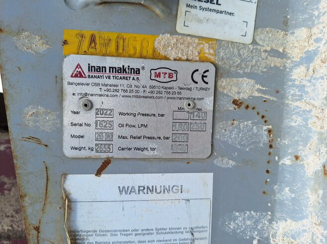Inan Makina Hydraulikhammer MTB265