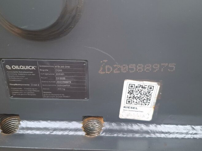 OilQuick Schraubadapter OQ80
