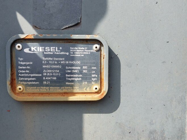 Rädlinger Tieflöffel 800mm