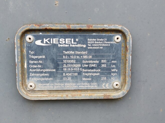 Rädlinger Tieflöffel 800mm