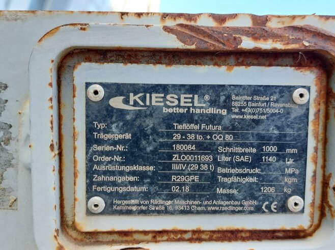 Rädlinger Tieflöffel 1000mm