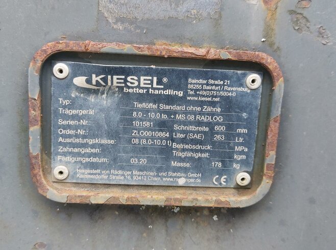 Rädlinger Tieflöffel 600mm