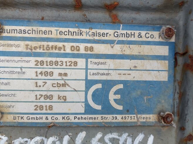 Kaiser Tieflöffel 1400mm