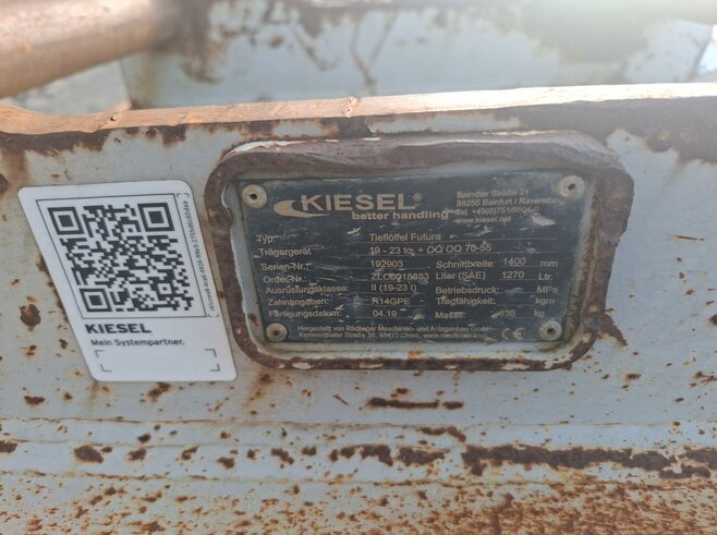 Rädlinger Tieflöffel 1400mm