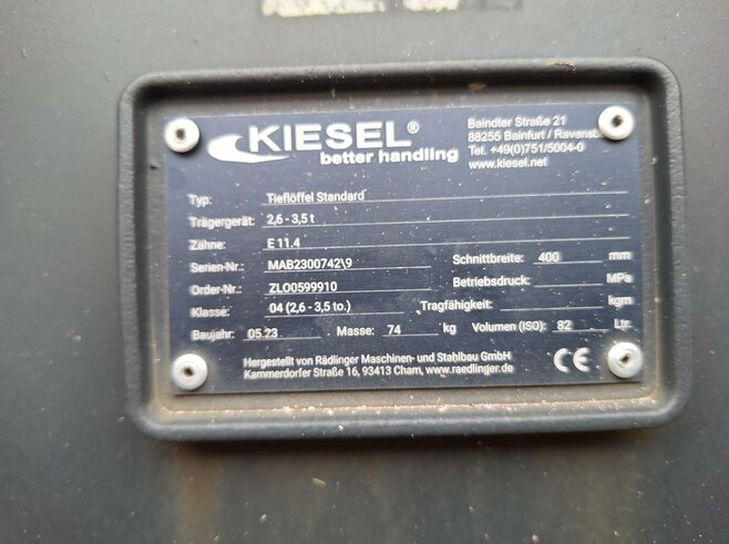 Rädlinger Tieflöffel 400mm KTL04-400