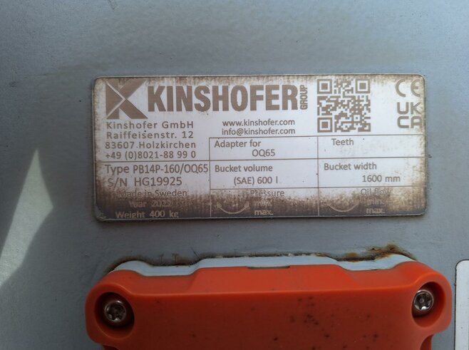 Kinshofer Planierlöffel 1600mm