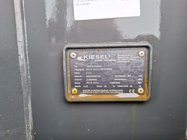 Rädlinger Tieflöffel 500mm KTL03-500