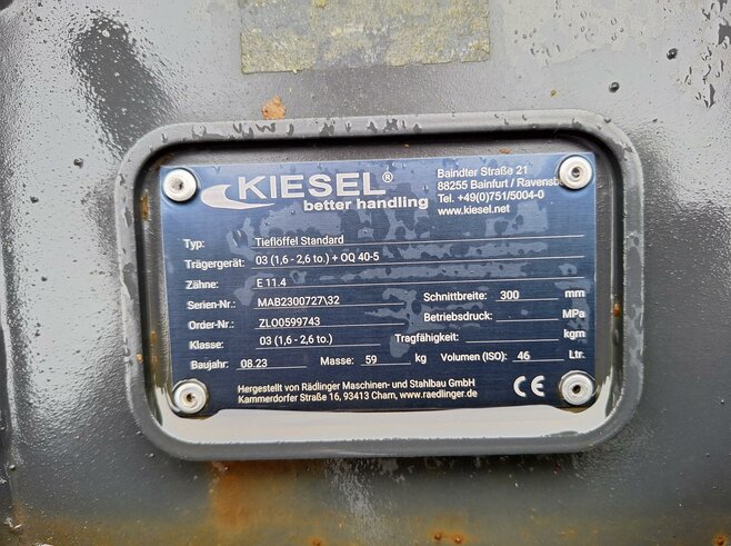 Rädlinger Tieflöffel 300mm KTL03-300