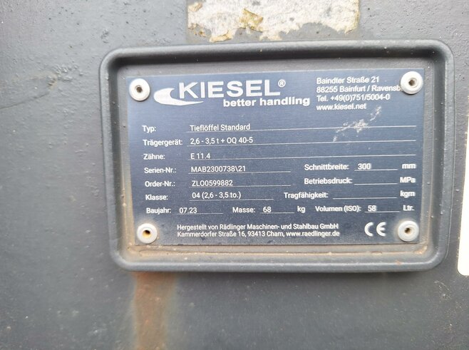 Rädlinger Tieflöffel 300mm KTL04-300
