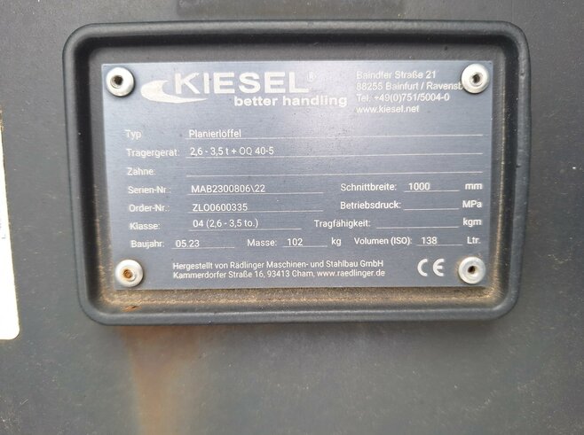 Rädlinger Planierlöffel 1000mm