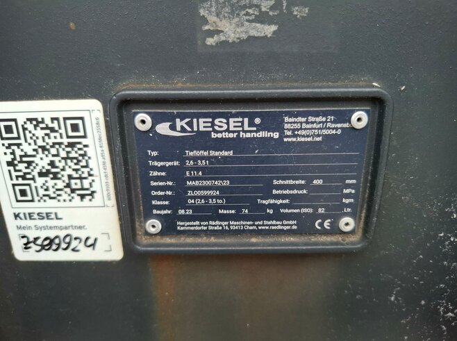 Rädlinger Tieflöffel 400mm KTL04-400