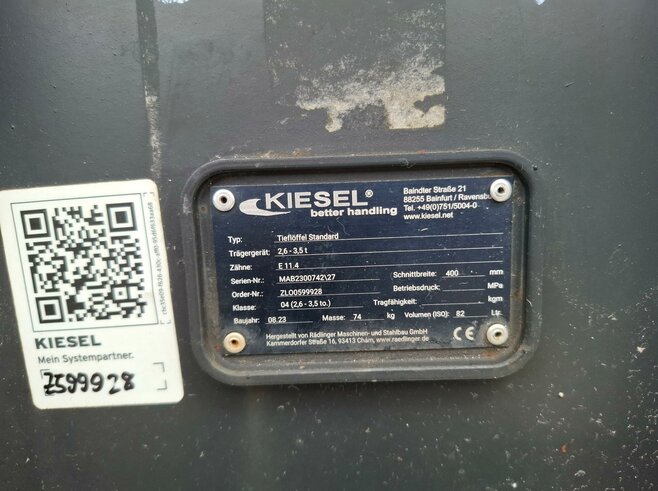 Rädlinger Tieflöffel 400mm KTL04-400