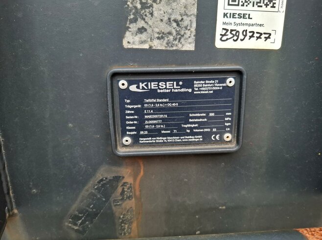 Rädlinger Tieflöffel 500mm KTL03-500