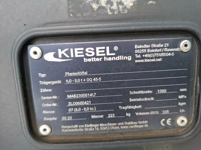 Rädlinger Planierlöffel 1300mm