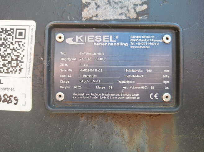 Rädlinger Tieflöffel KTL04-300mm