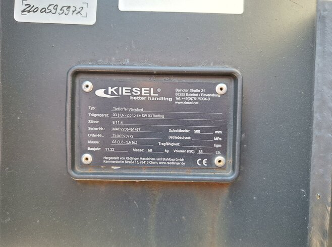 Rädlinger Tieflöffel 500 mm KTL03-500