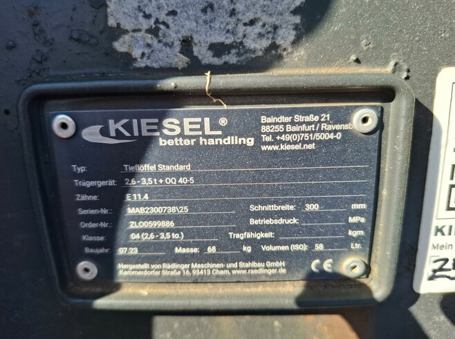 Rädlinger Tieflöffel 300 mm KTL04-300