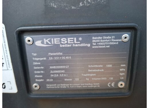 Rädlinger Planierlöffel KPL04-1000mm