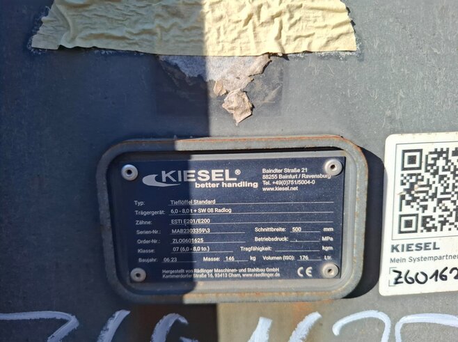 Rädlinger Tieflöffel 500 mm KTL08-500