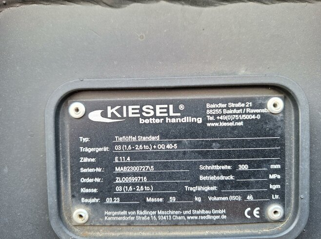 Rädlinger Tieflöffel 300mm KTL03-300