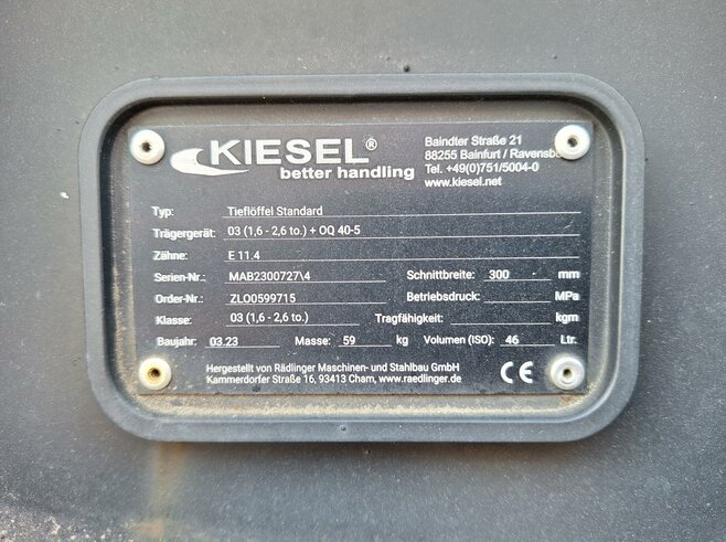 Rädlinger Tieflöffel 300mm KTL03-300