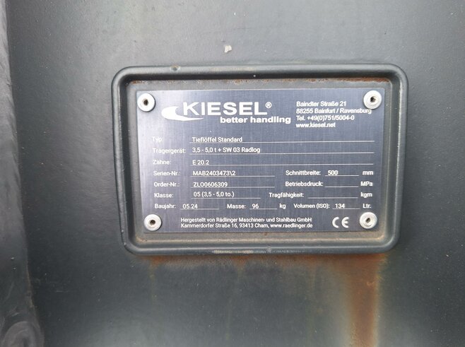 Rädlinger Tieflöffel 500 mm KTL05-500