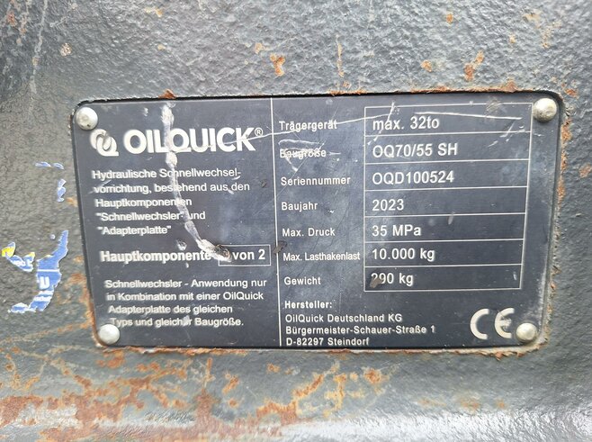 OilQuick Vollhyd. Schnellwechsler OQ70/55
