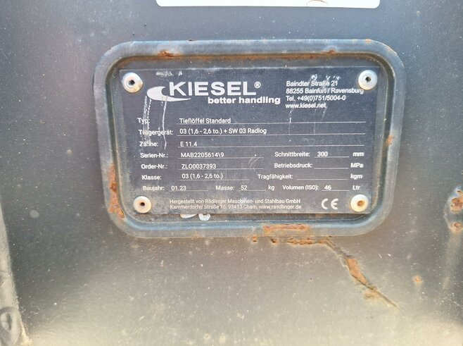 Rädlinger Tieflöffel 300 mm KTL03-300