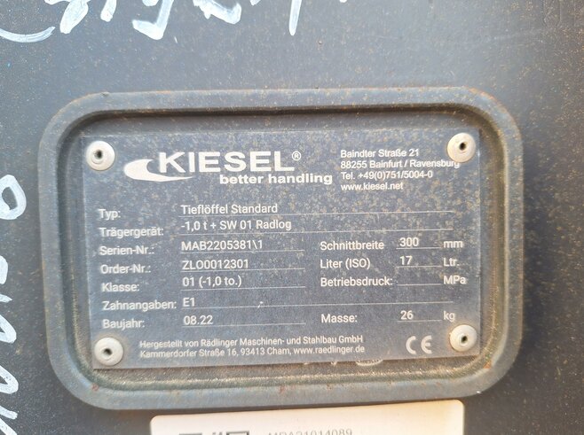 Rädlinger Tieflöffel 300 mm KTL01-300