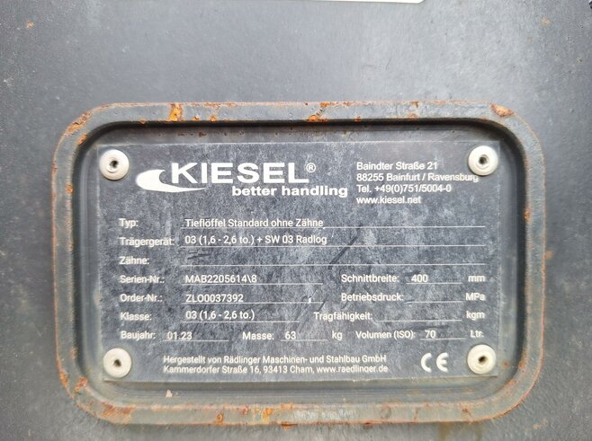Rädlinger Tieflöffel 400 mm