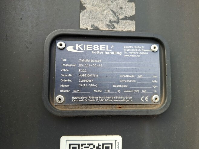 Rädlinger Tieflöffel 600 mm KTL05-600
