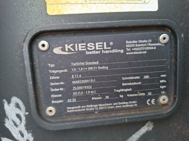 Rädlinger Tieflöffel 300 mm