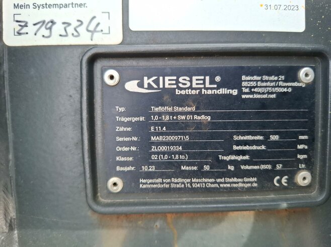 Rädlinger Tieflöffel 500 mm