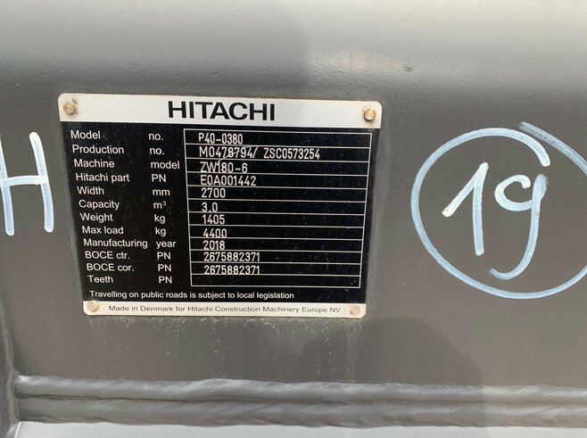 Hitachi Universalschaufel HD 2700mm