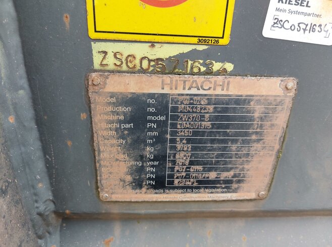 Hitachi Universalschaufel HD 3450mm