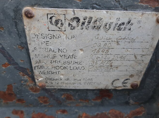 OilQuick Vollhydr. Schnellwechsler OQ80