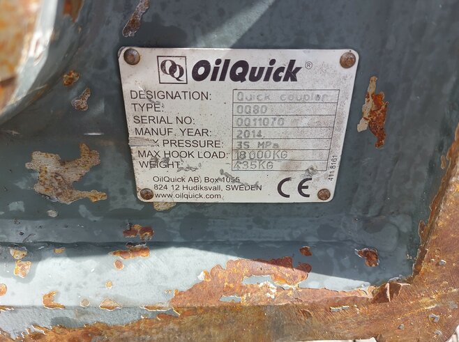 OilQuick Vollhydr. Schnellwechsler OQ80