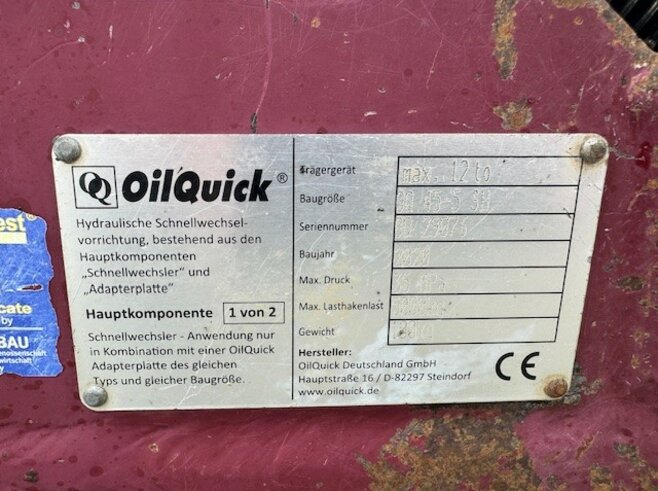 OilQuick Vollhydr. Schnellwechsler OQ45-5