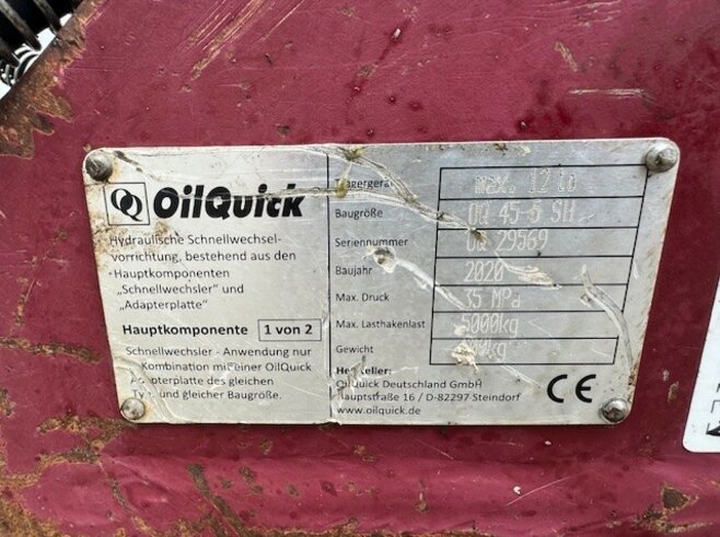 OilQuick Vollhydr. Schnellwechsler OQ45-5