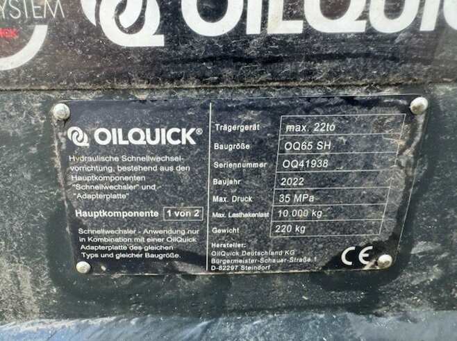 OilQuick Vollhydr. Schnellwechsler OQ65