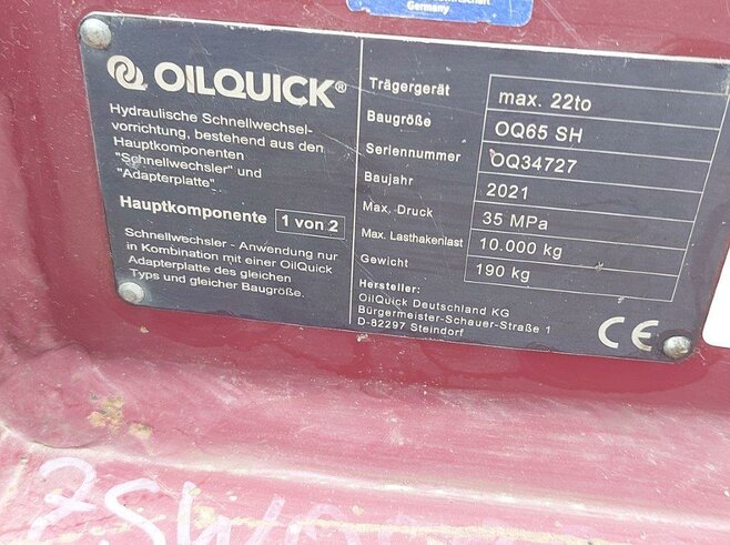 OilQuick Vollhydr. Schnellwechsler OQ65