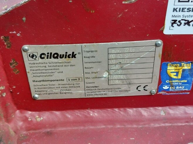 OilQuick Vollhydr. Schnellwechsler OQ65