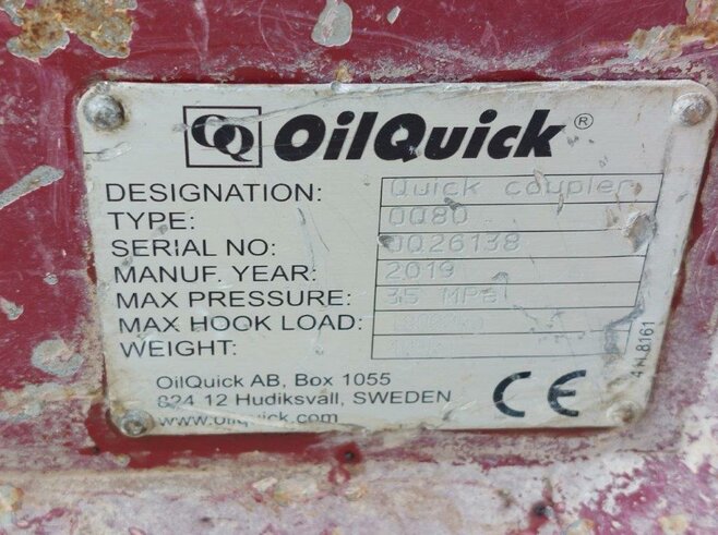 OilQuick Vollhydr. Schnellwechsler OQ80