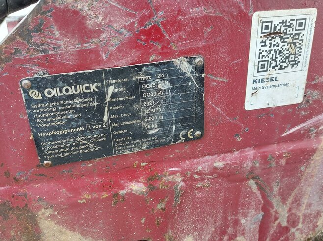 OilQuick Vollhydr. Schnellwechsler OQ45-5