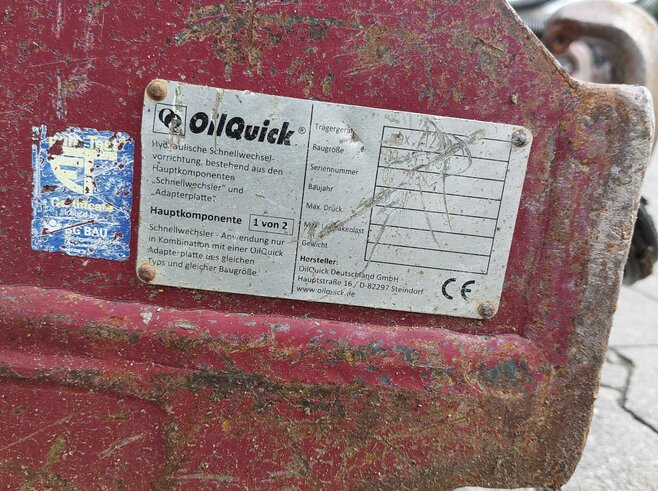 OilQuick Vollhydr. Schnellwechsler OQ45-5, Hitachi ZX85