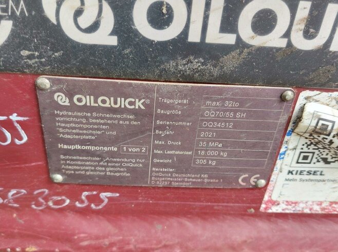 OilQuick Vollhydr. Schnellwechsler OQ70-55